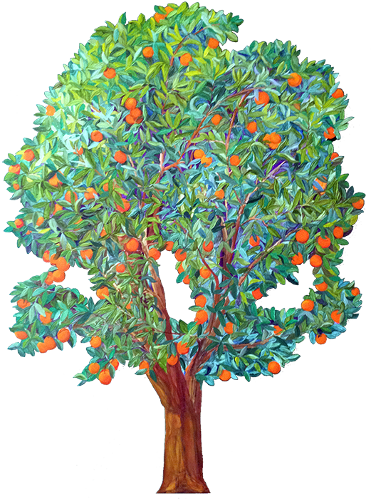 Orange Tree Cutout ©2015, Eric M. Davis